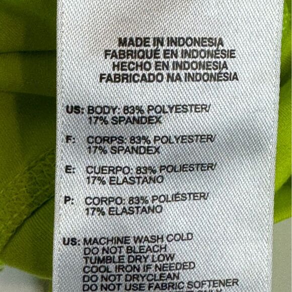 Adidas Neon Green Loose Racerback Tank Top L - Picture 6 of 8